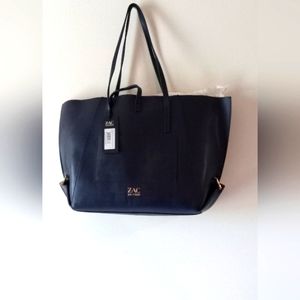 Zac Posen Ocean Eartha Folded Gusset Leather Tote- Limited Edition Color